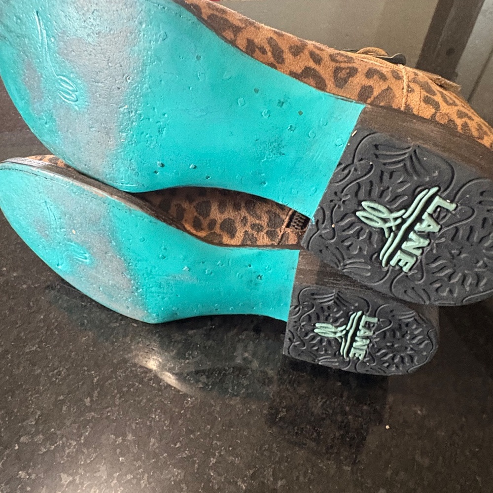 Lane Leopard Print Suede Ankle Booties. - Picture 8 of 17